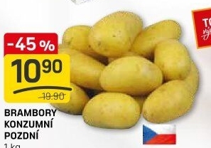 Brambory konzumní pozdní
