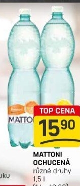 Ochucená voda Mattoni