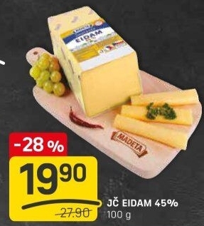 Sýr Eidam Jihočeský 45% Madeta