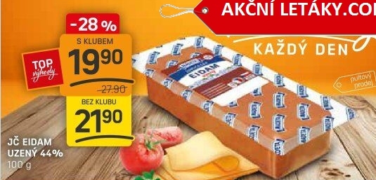 Sýr Eidam uzený 44% Jihočeský Madeta
