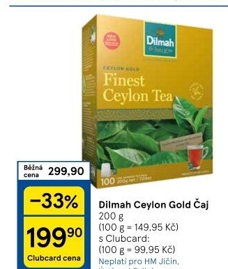 Čaj černý Ceylon Gold Dilmah