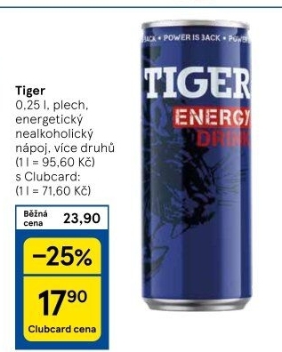 Energetický nápoj Tiger