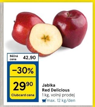 Jablka Red Delicious