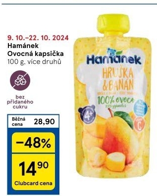 Kapsička ovocná Hamánek