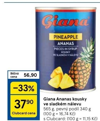Kompot ananas Giana
