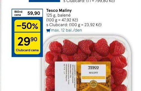 Maliny Tesco