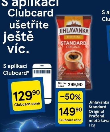 Mletá káva Standard Jihlavanka