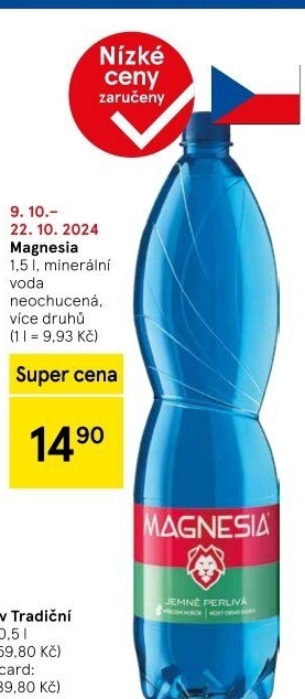 Přírodní voda Magnesia