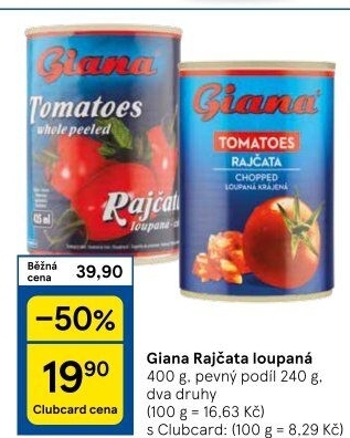 Rajčata loupaná Giana