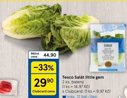 Salát little gem Tesco