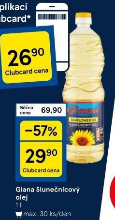 Slunečnicový olej Giana