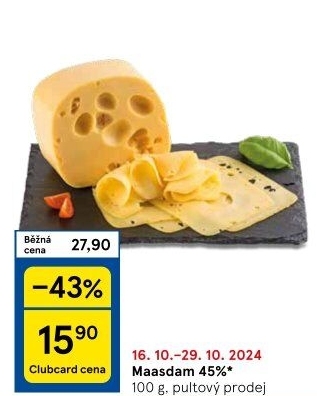 Sýr Maasdamer 45%