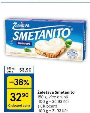 Sýr tavený Smetanito Želetava