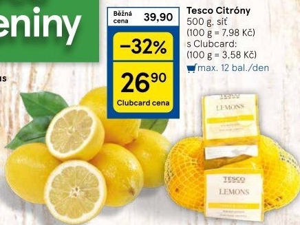 Citrony Tesco