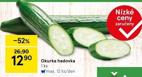 Okurka salátová - hadovka