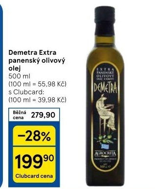 Olivový olej extra panenský Demetra Agrocreta