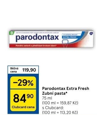 Pasta na zuby Extra Fresh Parodontax