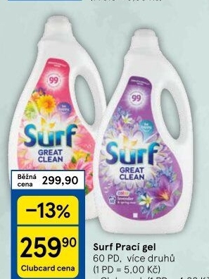 Prací gel Surf