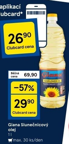 Slunečnicový olej Giana