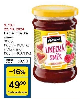Směs ovocná linecká Hamé