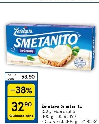 Sýr tavený Smetanito Želetava