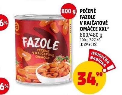 Fazole pečené v rajčatové omáčce