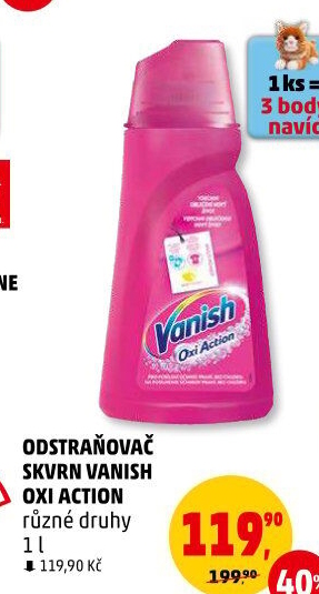 Odstraňovač skvrn gelový Vanish Oxi Action