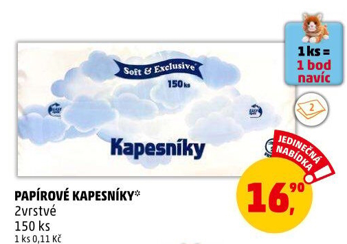 Papírové kapesníčky 2vrstvé Soft&amp