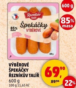 Špekáčky výběrové Řezníkův talíř