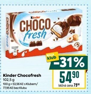 Čokoládky Choco Fresh Kinder