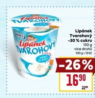 Dezert Lipánek tvarohový Madeta