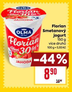 Jogurt smetanový Florian Olma