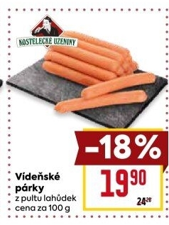 Párky vídeňské Kostelecké uzeniny