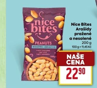 Pražené arašídy Nice Bites
