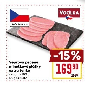 Vepřová pečeně bez kosti Vocílka