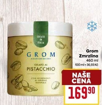 Zmrzlina v kelímku Grom