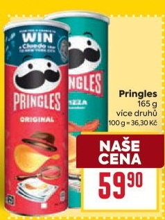 Chipsy Pringles - tubus