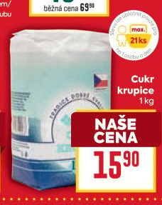 Cukr krupice Cukrovar Vrbátky