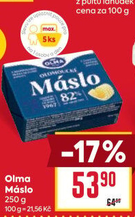 Máslo Olomoucké Olma