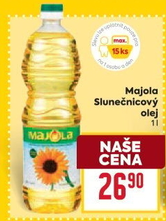 Slunečnicový olej Majola