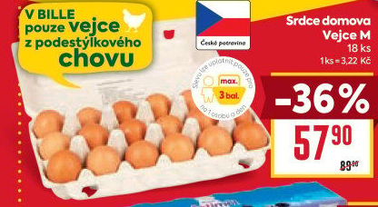 Vejce z podestýlky M Srdce Domova