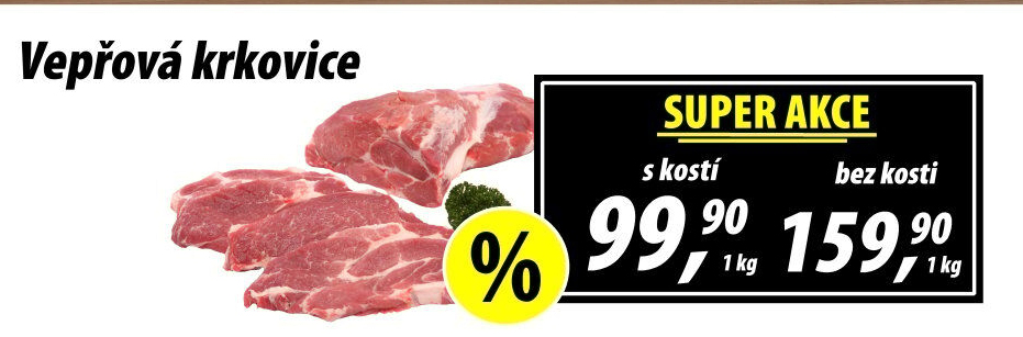 Vepřová krkovice s kostí