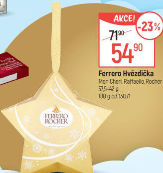 Bonboniéra Hvězda Rocher Ferrero