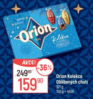 Kolekce vánoční oblíbených chutí Orion