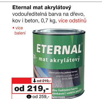 Akrylátová barva mat Eternal