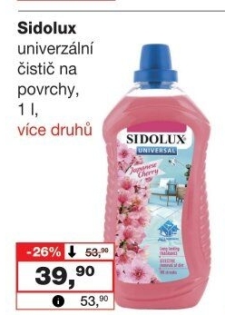 Čistič na podlahy univerzální Sidolux