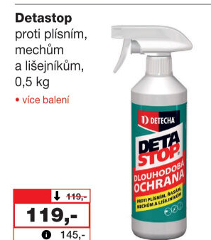 Čistič plísně Detastop Detecha