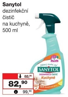 Dezinfekční čistič kuchyně Sanytol