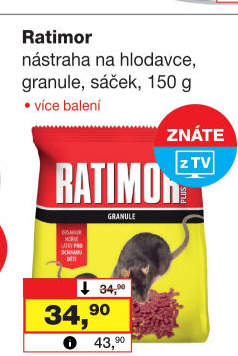 Granule proti hlodavcům Ratimor