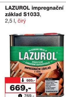 Impregnační základ na dřevo Lazurol